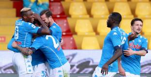 Наполи с трудна победа над Беневенто (видео)