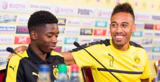 Обамеянг: Дембеле много ще помогне на Барселона 