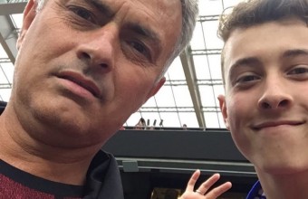 Селфи с норвежки фен на Юнайтед. 