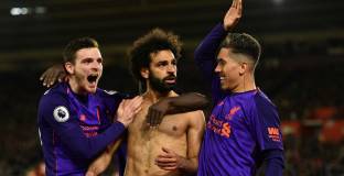 Салах вкара за обрата на Ливърпул над Саутхемптън