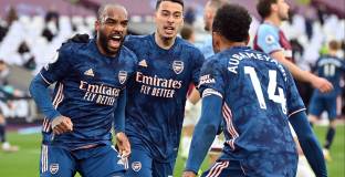 Уест Хем и Арсенал поделиха 6 гола (видео)