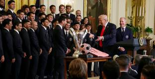 Тръмп се пошегува с играчите на Интер Маями в Белия дом: „Нямате ли грозни футболисти?“