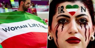 Охраната отне знамето „Жена. Свободата. Живот