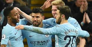 Агуеро с четири в победата над Лестър (видео)