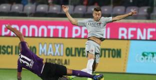 Рома измъкна точката срещу Фиорентина (видео)