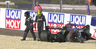 Хамилтън се разби в квалификациите за Гран При на Австрия