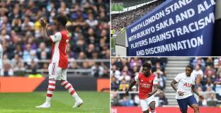 Сака благодари на феновете на Тотнъм