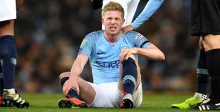  Де Брюйне пропуска следващите десет мача на Сити