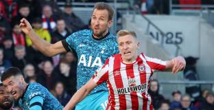 Брентфорд - Тотнъм 2:2 