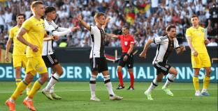 Германия и Украйна с реми в контрола с шест гола