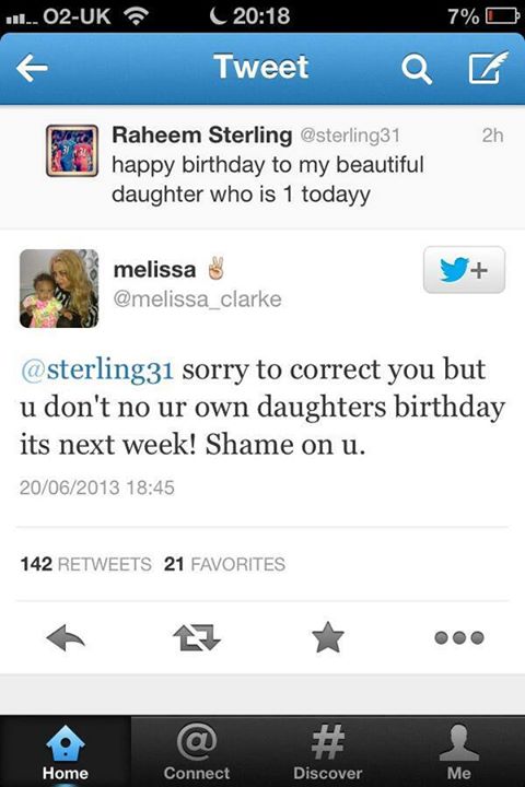 Стърлинг обърка роженния ден на детето си. Малко след това последва и отговор от бившата му жена.