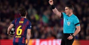 УЕФА наказа съдията на Барселона – Атлетико 