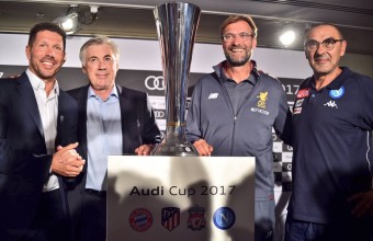 Треньорите на отборите, които ще вземат участие в Audi Cup 2017.