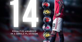 Юнайтед установи рекорд по дузпи за един сезон