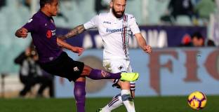 Десет от Фиорентина стигнаха до точка срещу Сампдория (видео)